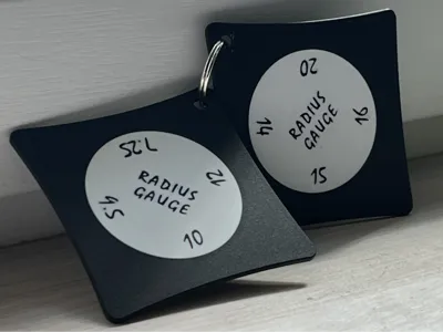 radius gauges for guitar and bass adjustment