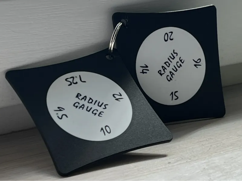 radius gauges for guitar and bass adjustment