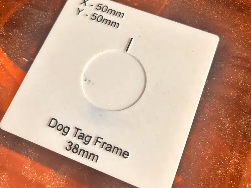 Laser Stancil for Dogtag 38mm