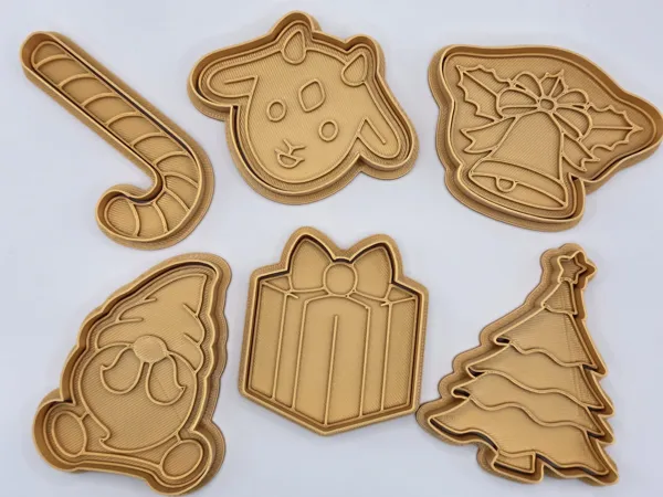 Pack 3 emporte-pièces/tampons Noël pour pâte à modeler