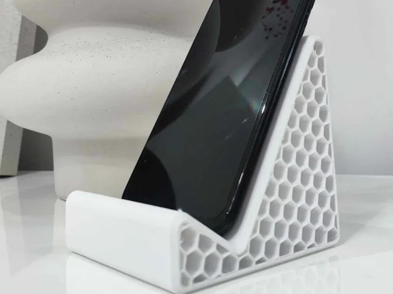 Hexagon phone stand