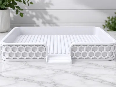 Soap tray sponge holder