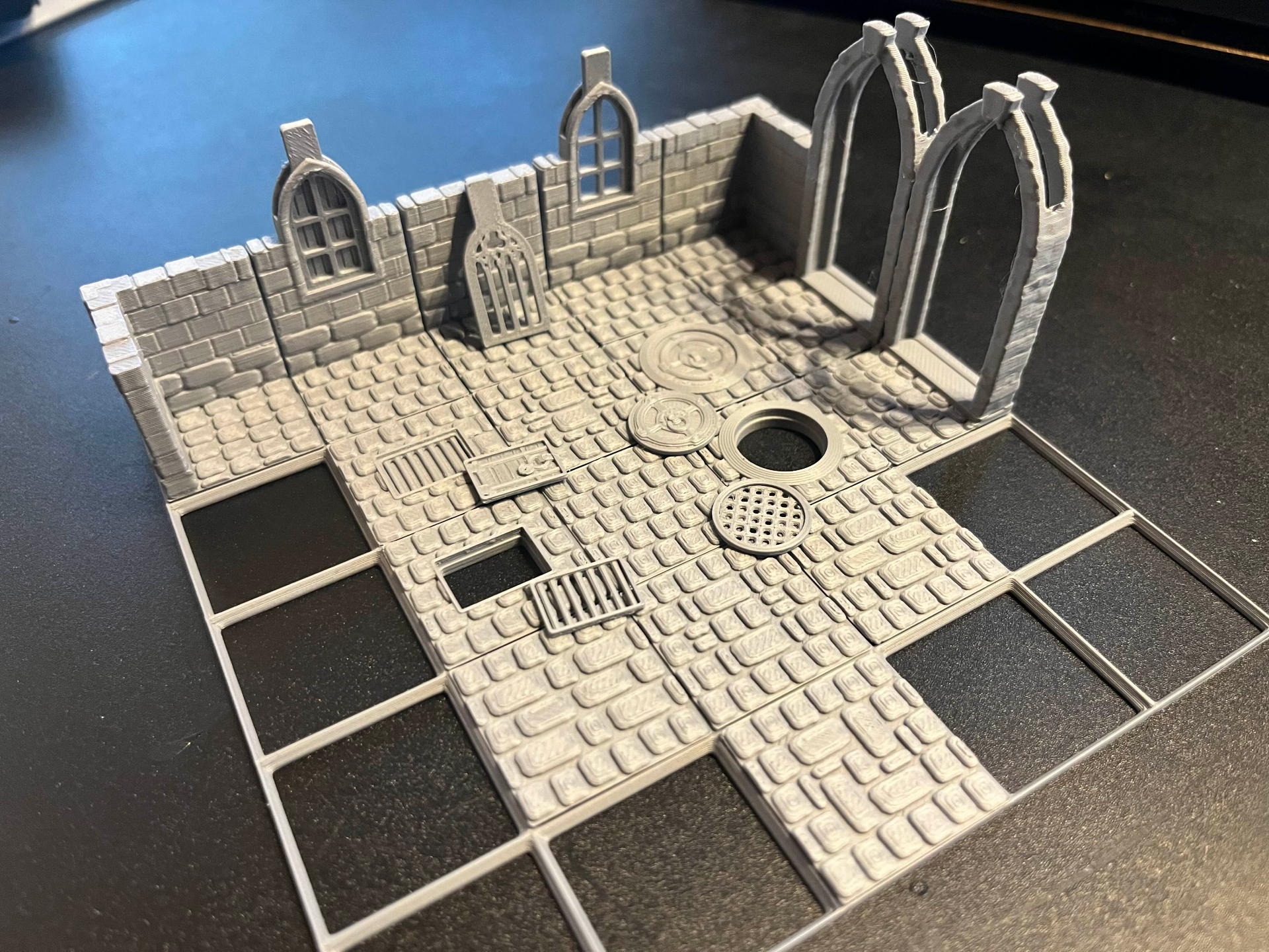 Fine cobblestone set for Dnd Modular Mapmaker 