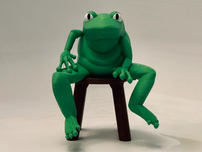 Frogstool (a frog. on a stool.)