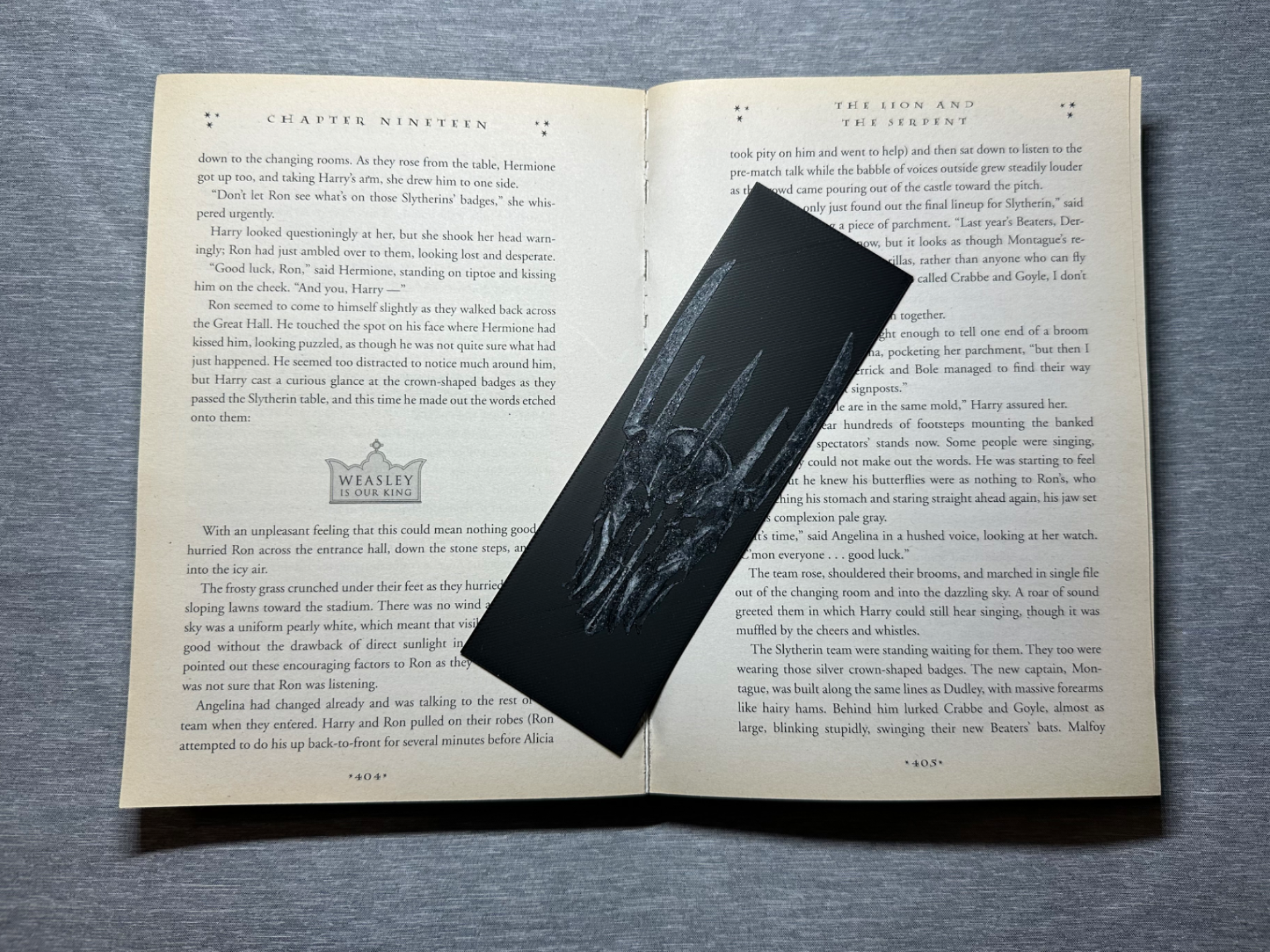 Sauron Helm Lord of the Rings Bookmark