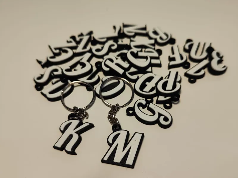 Letter Keychains (all letters, free to sell)