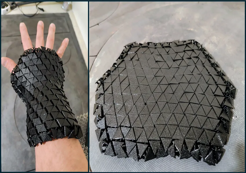 Nasa Fabric - Triangles view 2
