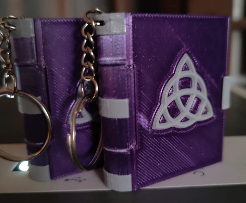 Tiny Spell Book Keychain