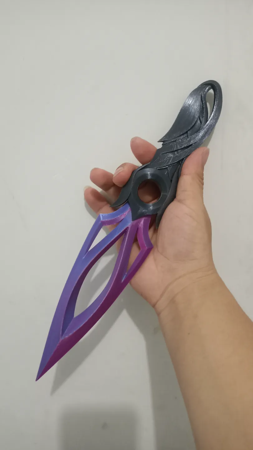 Valorant Lotus Kunai Dagger - Free 3D Print Model - MakerWorld