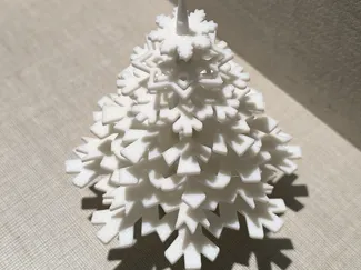 Árbol de Navidad - Copos de Nieve