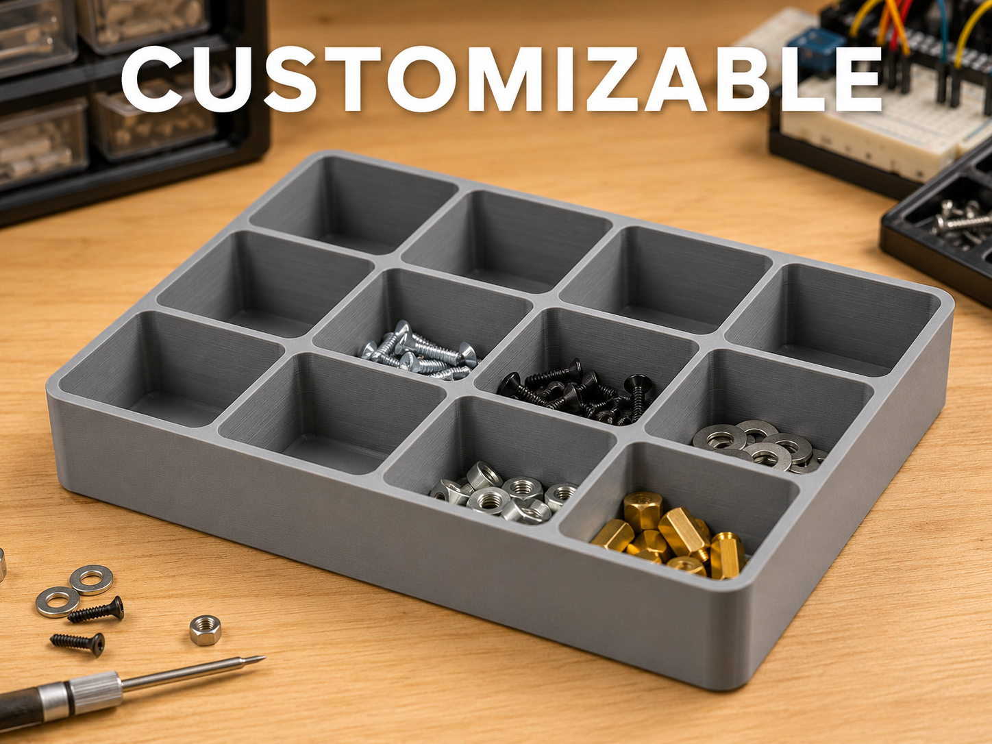 Customizable Parametric Sorting Tray - SortForge
