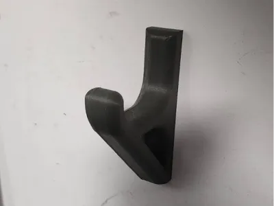 Large wall hook with hidden screws