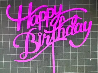 Cake Topper Happy Birthday 1