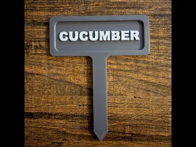 Cucumber Garden Marker | 3D Print 3MF