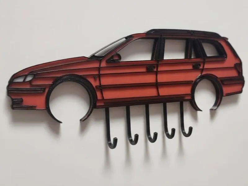 Peugeot 406 sw 2002 car key holder silhouette