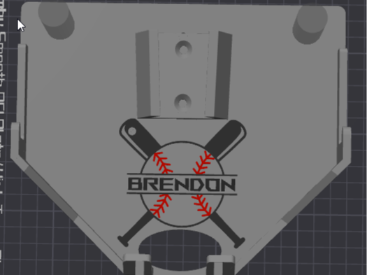 Dugout Organizer - Embossed Name & Crossed Bats 