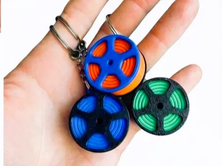 Mini Filament Spool Keychain - Multi-Part Edition