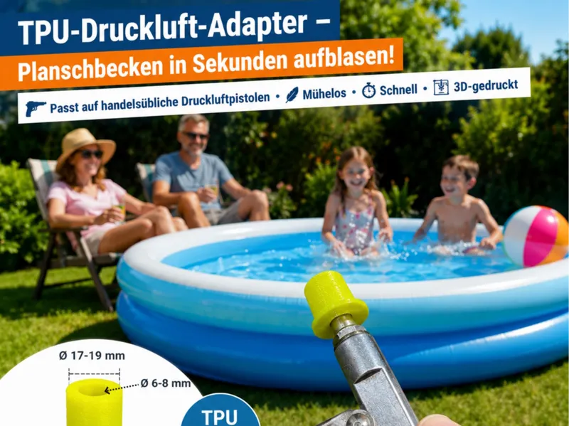 Adapter für Druckluft auf Planschbecken
