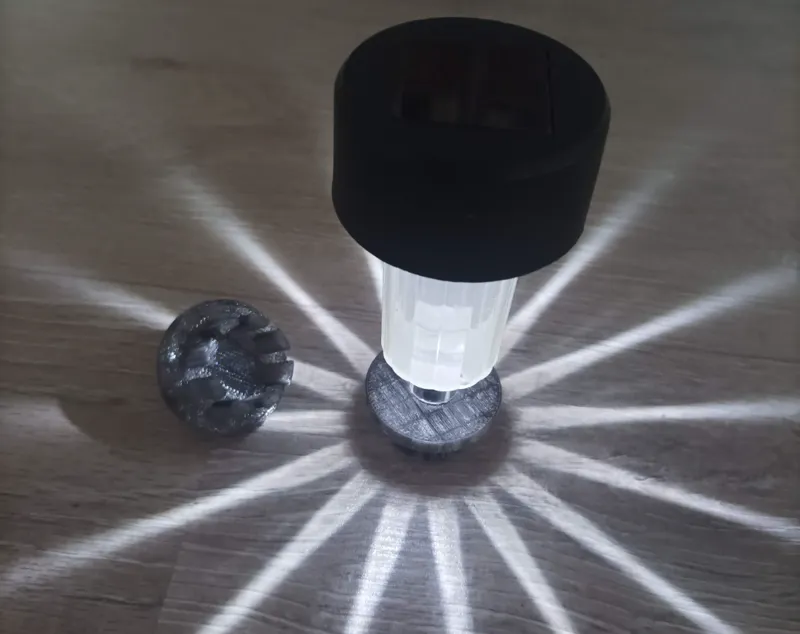 Solar garden light fence post holder