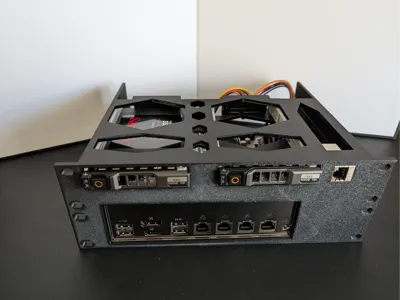 10" 2U Rack mountable  ITX NAS with 2x 2.5" HDDs