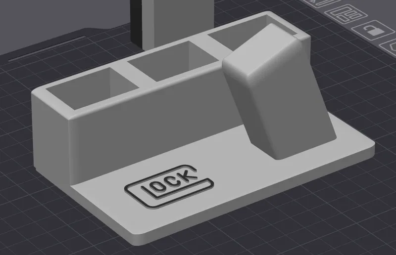 Glock Pistol and Magazine stand