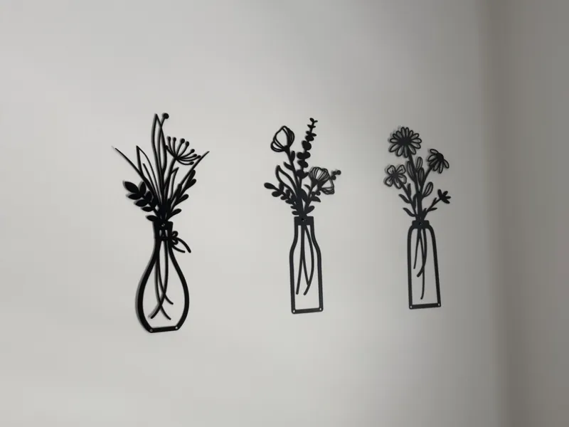 Blumenvase Wand Deko
