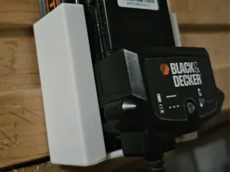 Wall mount for 20v Black and Decker Battery