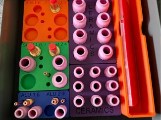 Gridfinity Tig consumable Trays