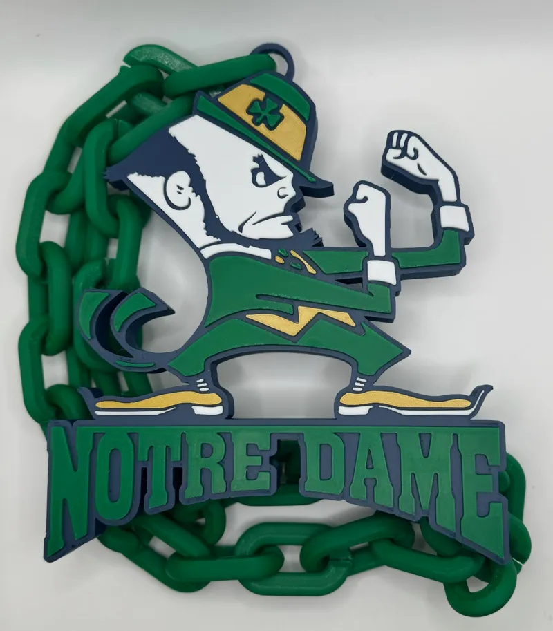 Notre Dame college football Logo Chain
