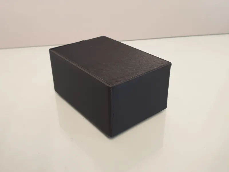 Travel card game box with sliding lid