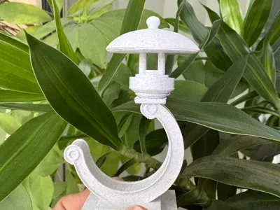 Song-style micro-landscape stone lamp