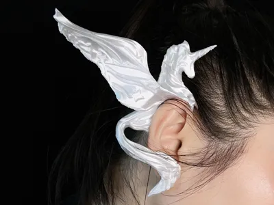 Pegasus Ear Clip Hairpin