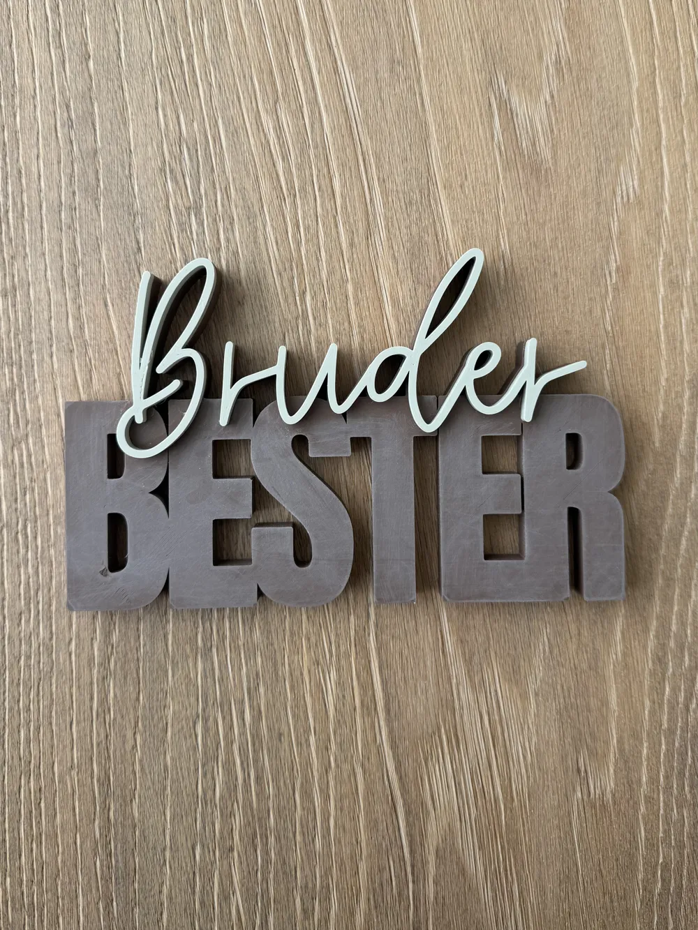 00073 Best Brother Lettering - Free 3D Print Model - MakerWorld