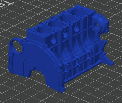 Model Engine Block Decoration