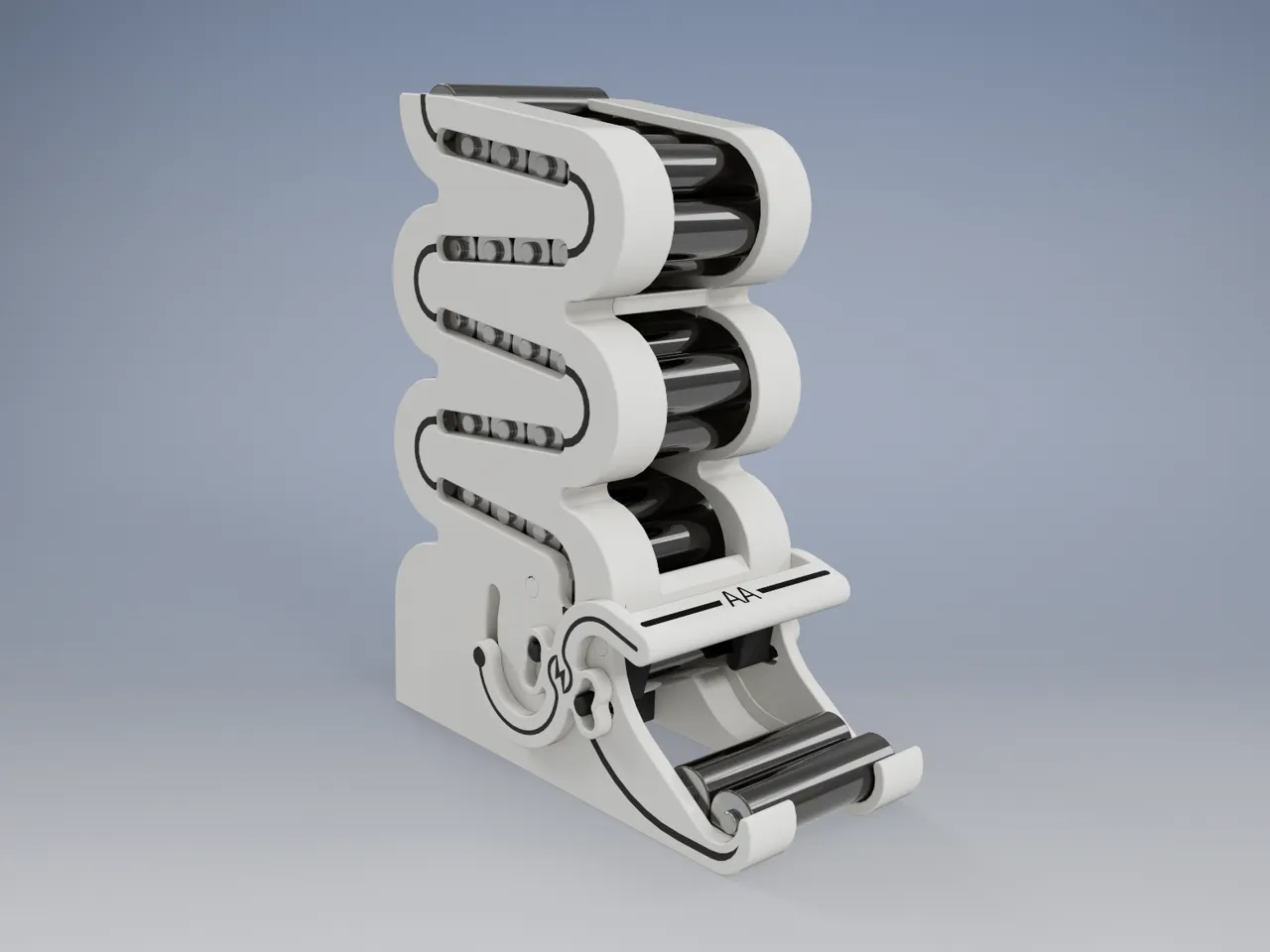 AA Mechanical Battery Dispenser view 4