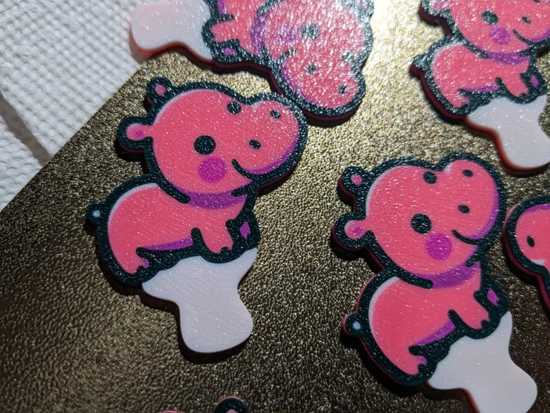 Hippo Cupcake Topper