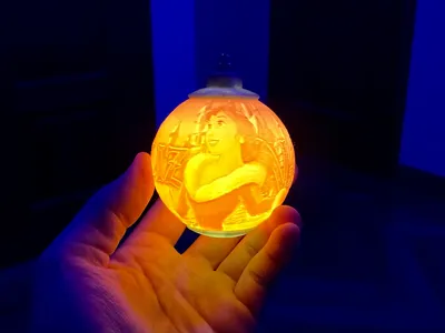 Customized Lithophane Christmas Ball