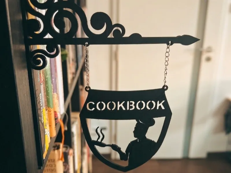 Library sign : Cookbook