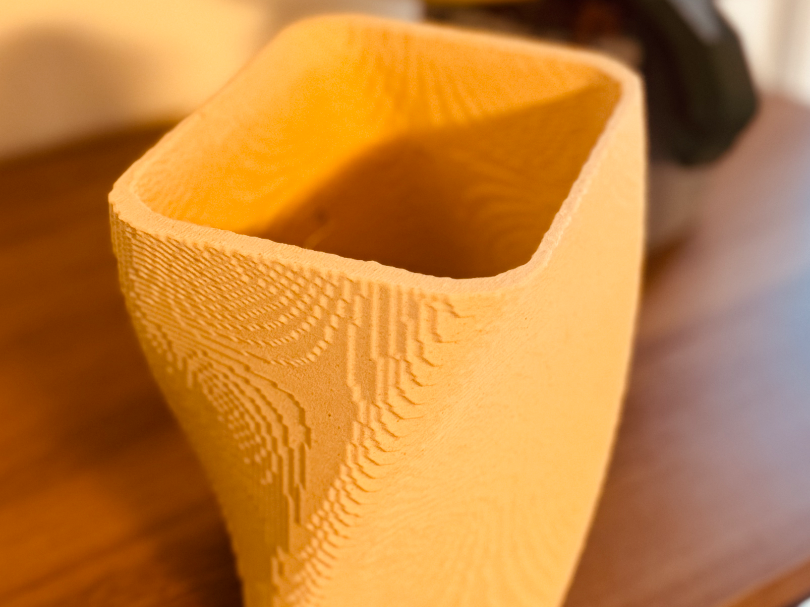 Modern Vase Luce&Materia  Wood Effect Planter 