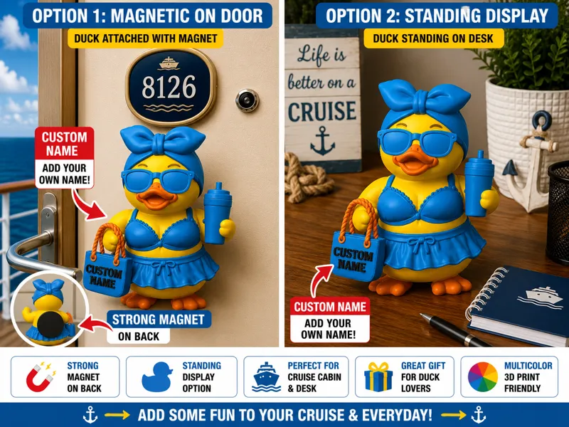 Summer Glam Duck – Blue Beach Edition