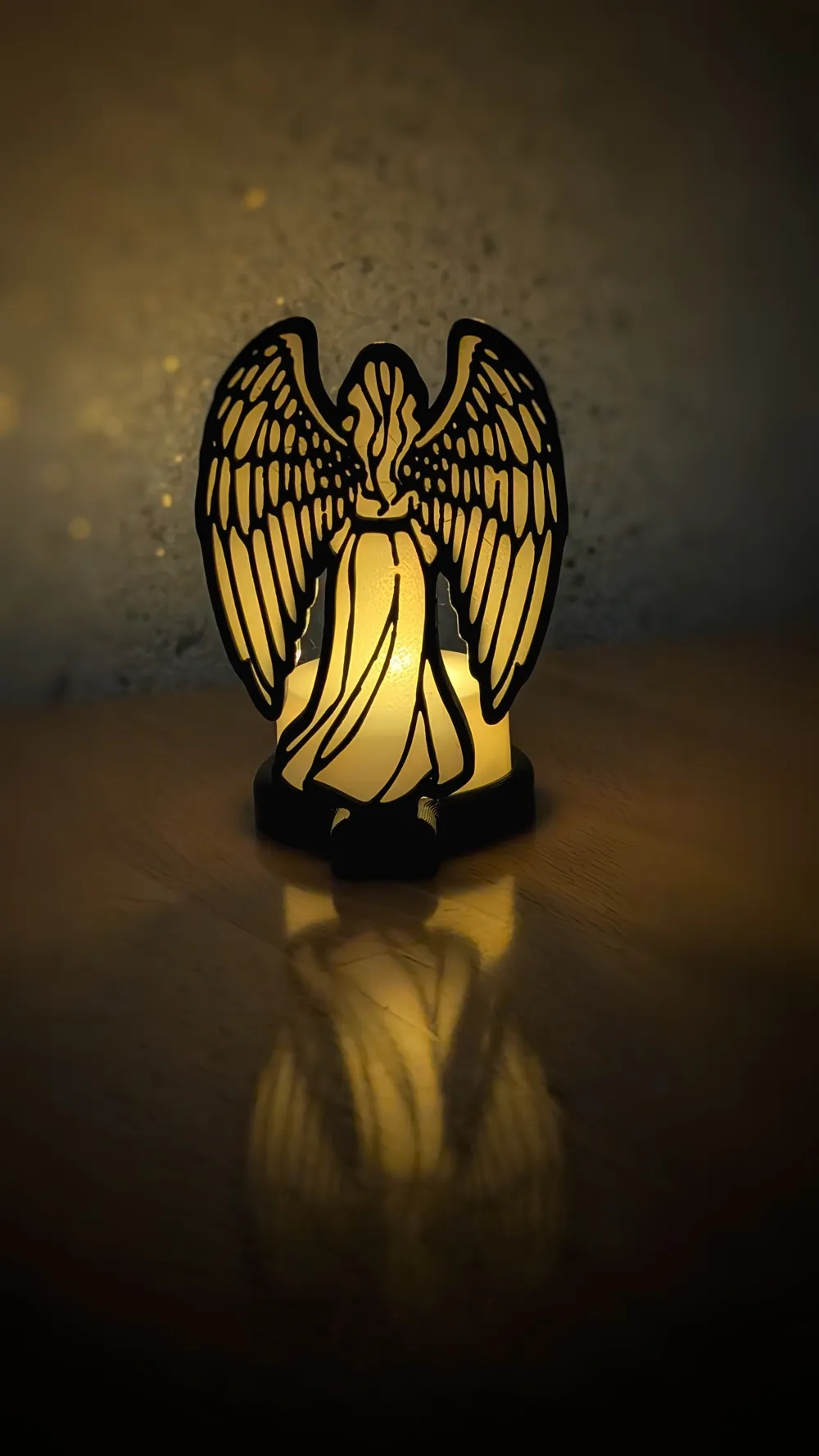 Tealight holder - Angel - no AMS - Free 3D Print Model - MakerWorld