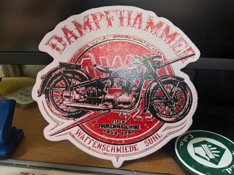 Simson AWO 425 Vintage Motorrad Wandbild