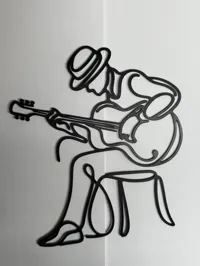 Silhouette murale musicien — photo 3