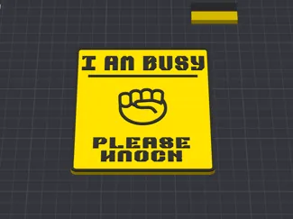 Please Knock sign