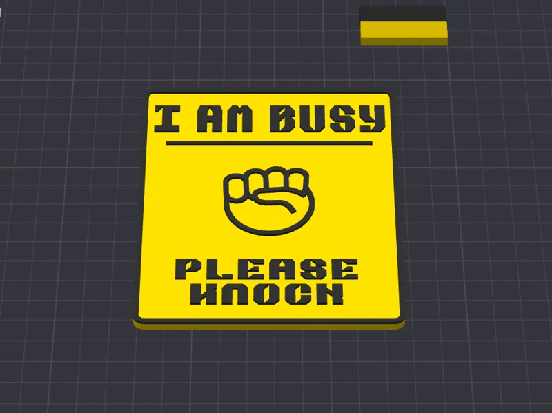 Please Knock sign