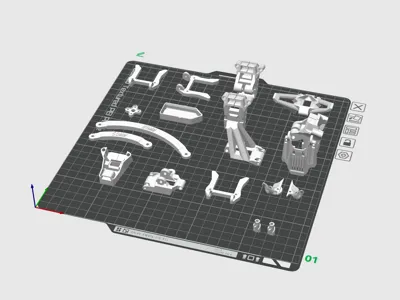Speedybee Master3X Full 3D Printed Parts_Synchronized Updates