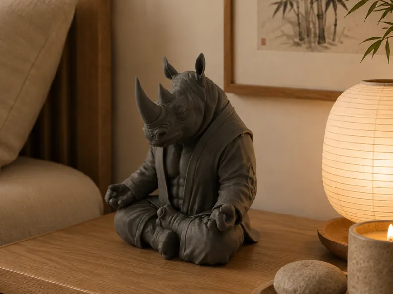 Figurine Rhino zen