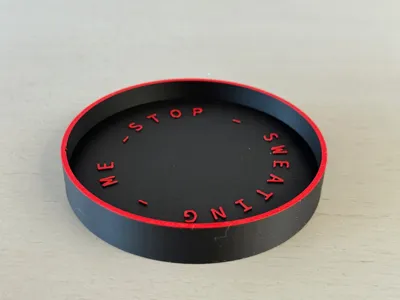 Funny Office Coaster | 95.25mm Round | Easy Print