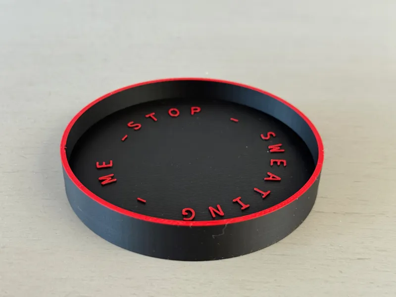 Funny Office Coaster | 95.25mm Round | Easy Print