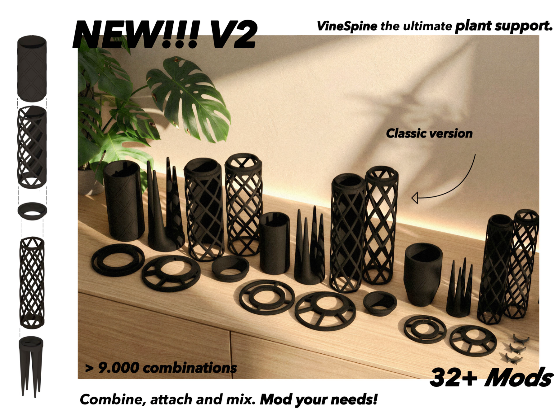 VineSpine Ultra V2 - Evolution der Pflanzenstütze